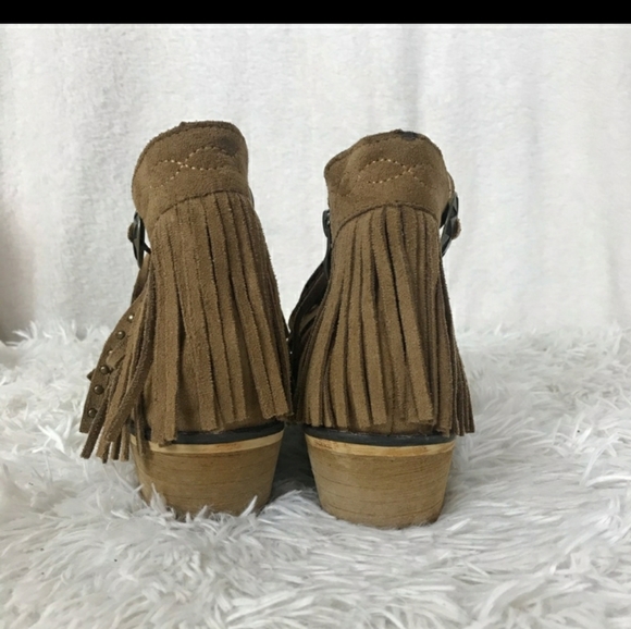 ***SOLD***Boho fringe ankle booties - Picture 3 of 5